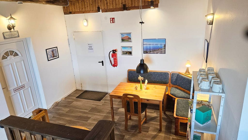 Sitzecke im Heuboden der Scheune